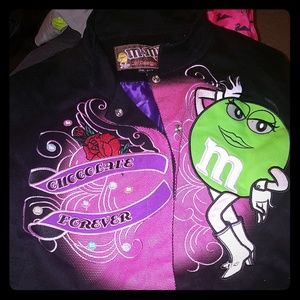 Green m&m jacket